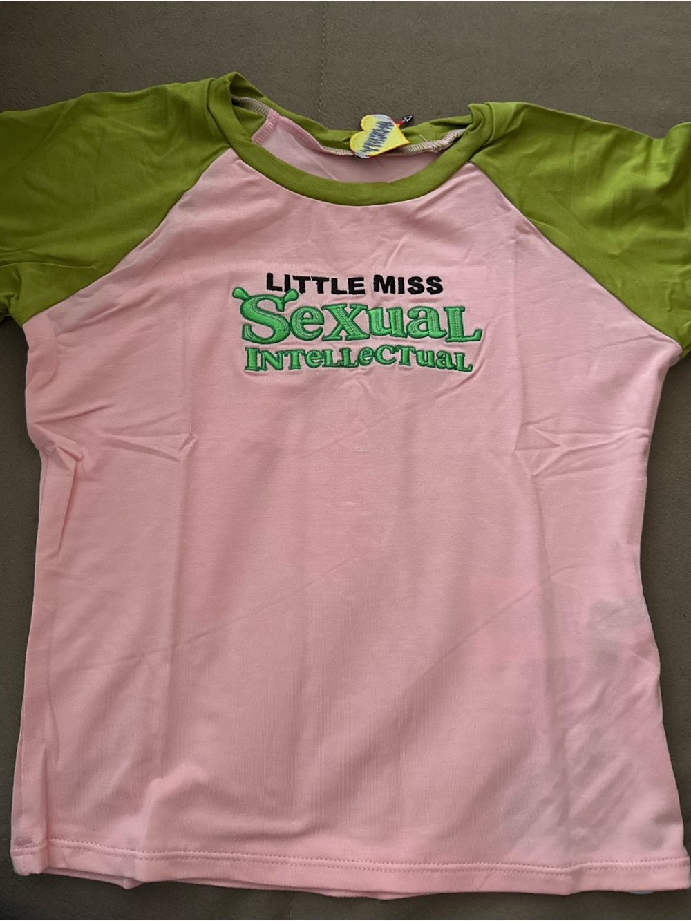Little Miss Sexual Intellectual Pink & Green OMighty Tee